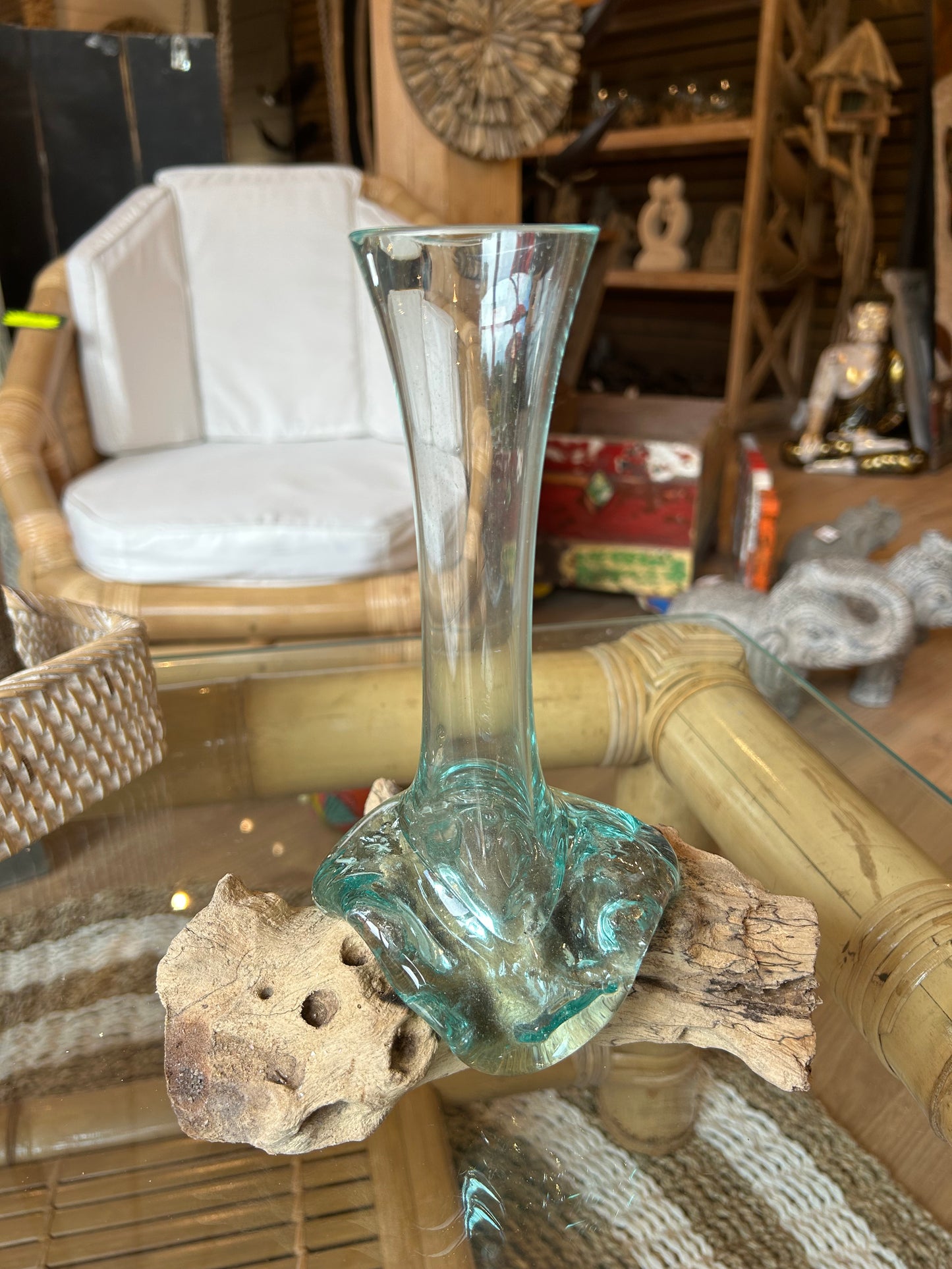 Vase en verre soufflé "Soliflore"